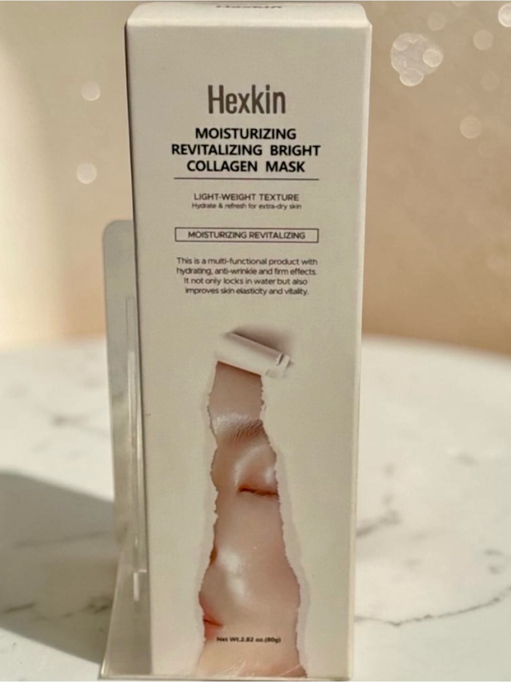 Hexkin Moisturizing Revitalizing Bright Collagen Mask — Pink